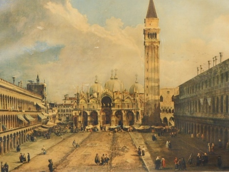 After Canaletto. Venice, print on canvas, 65cm x 94cm.