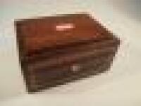 A 19thC rosewood workbox