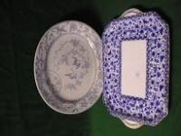 A Derby porcelain Tray of rectangular form with canted corners