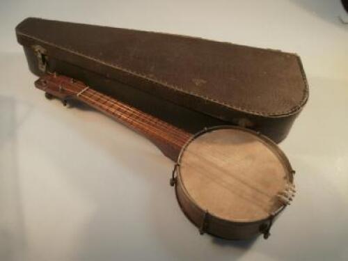 A cased banjo by John Gray & Sons London