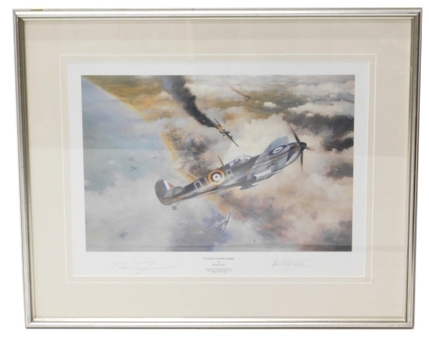 Robert Taylor. Victory Over Dunkirk, artist signed limited edition print, also signed by Bob Stanford Tuck