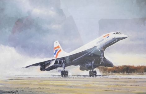 Michael Rondot. Concorde Farewell, limited edition artist signed proof no.37/50, 45cm x 65cm. Sold with certificate.