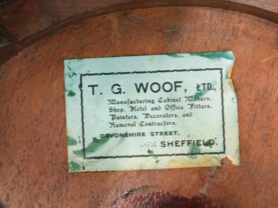 A late 19th/ early 20thC mahogany piano chair, with a pierced splat, padded revolving seat on cabriole legs on pad feet. - 3