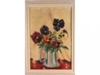 John Anthony Park (1880-1962). A study of pansies in a tankard