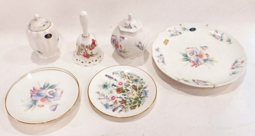 Various Aynsley china, Little Sweetheart and Chantille patterns, to include hand bell, 16cm high, etc, mainly boxed. (a quantity)