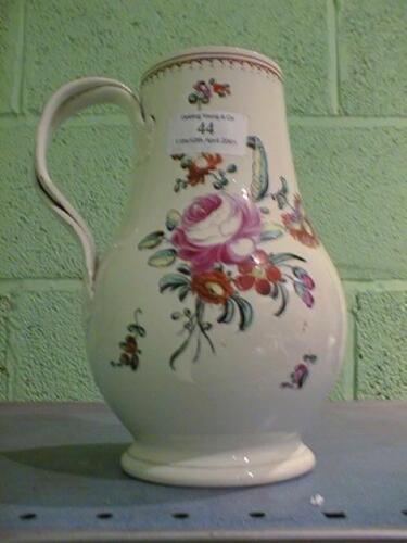 An 18thC Leeds creamware Coffee Pot with loop handle