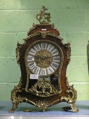 A modern Louis XV style Mantel Clock of German 8-day movement