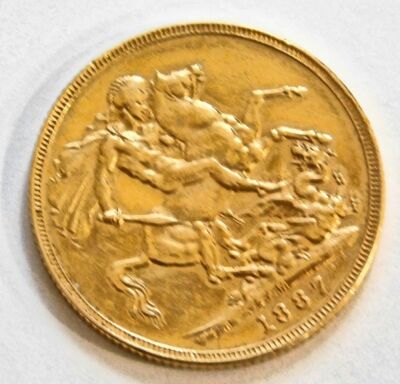 A Victorian gold full sovereign, 1887, Jubilee Head, near proof, almost as struck. - 2