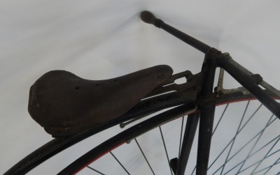 An Ordinary Penny Farthing, 52", probably Humber respoked, 1950's, ridden by John Talton in many veteran cycle rallies in the 1950's and 1960's, marked Brooks to seat. - 2