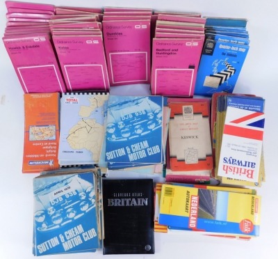 A group of road maps, Monte Carlo, Total Darkness, Ordnance Survey, etc. (1 box) - 2