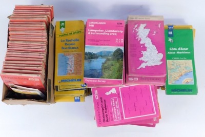 A group of Michelin Ordnance Survey and other road maps, to include Scotland, Wales, France and others. (1 box) - 2