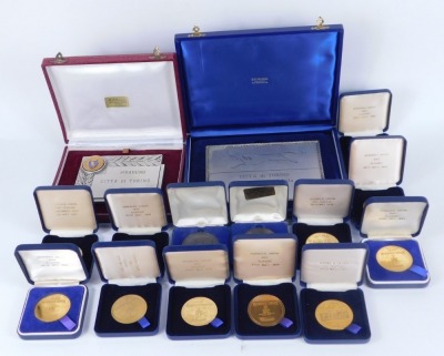 A collection of car related presentation medallions, a Norwich Union RAC Classics, 1993 (x2), 1991 (x2), 1990, 1996 (x2), 1989, 1992 (x2), two Motor Panels Coventry Shakespeare Run 1992 medallions, a Motor Panels Coventry Shakespeare Run 1991 medallion, a - 2