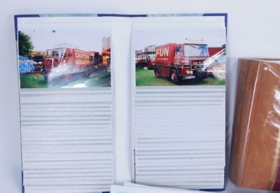 A collection of automobilia postcards and photographs, trucks and buses, etc. (1 box) - 2