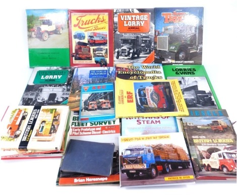 A collection of lorry and commercial vehicle books, to include classic and vintage commercial, light goods to carry, super trucks, etc. (1 box)