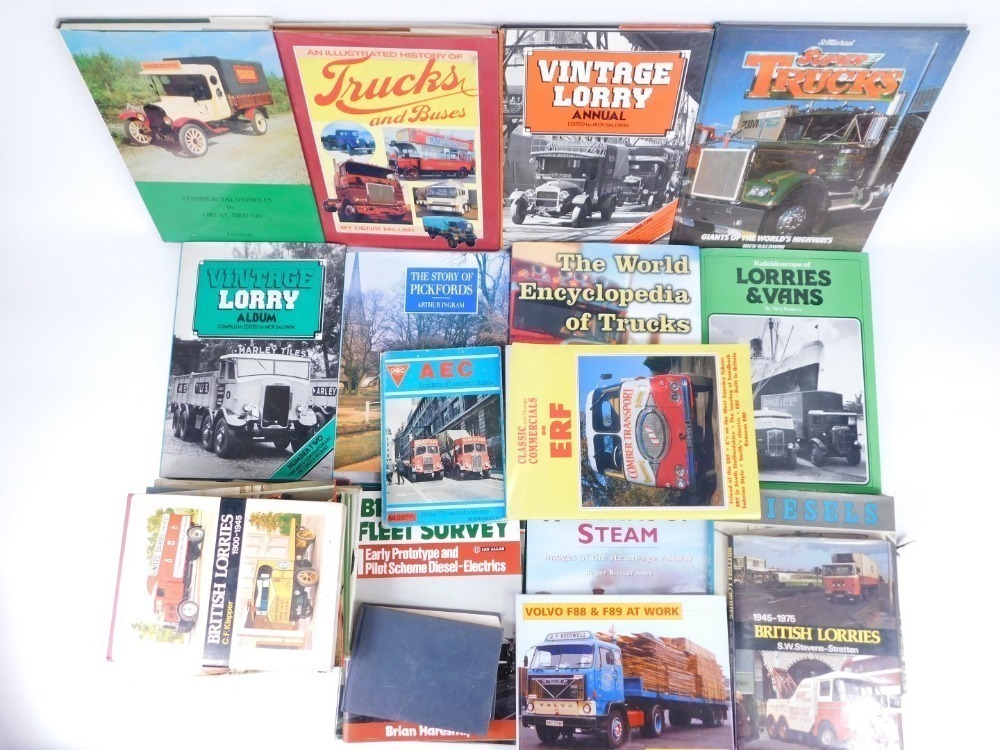 A collection of lorry and commercial vehicle books, to include classic
