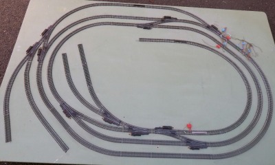 Auctioneer announce - withdrawn pre sale by vendor.An OO gauge model railway layout, 125cm high, 183cm wide.