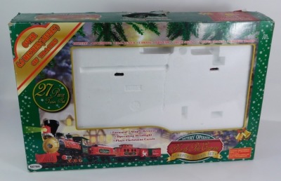 An Eztec battery operated North Pole Express Christmas train set, boxed. - 2