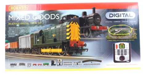 A Hornby OO gauge mixed goods digital train set, R1075, boxed.