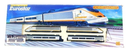 A Hornby Railways HO scale electric train set Eurostar, R-647, boxed.