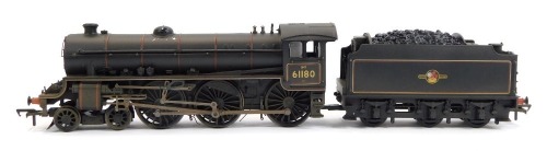 A Bachmann Branchline OO gauge Thompson Class B1 locomotive, 61180, BR lined black (weathered), 4-6-0, 31-716.