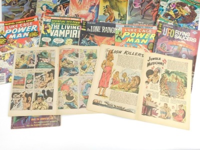 Marvel comics, including Volt of Evil, Grimm's Ghost Stories, The Twilight Zone, The Living Vampire, Boris Karloff Tales of Mystery and Luke Cage, Powerman. (a quantity) - 3