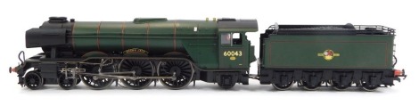 A Hornby OO gauge Class A3 locomotive Brown Jack, 60043, BR lined green, 4-6-2, R2966.