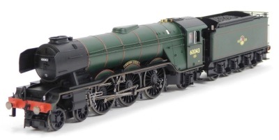 A Hornby OO gauge Class A3 locomotive Brown Jack, 60043, BR lined green, 4-6-2, R2966. - 2