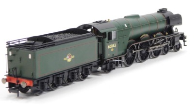 A Hornby OO gauge Class A3 locomotive Brown Jack, 60043, BR lined green, 4-6-2, R2966. - 3