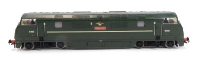 A Bachmann Branchline OO gauge Class 42 Warship diesel locomotive Onslaught, D632, BR green (weathered), 32-058.