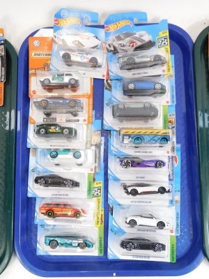 Matchbox, Hot Wheels and Maisto diecast vehicles, all in blister packs. (3 trays) - 3