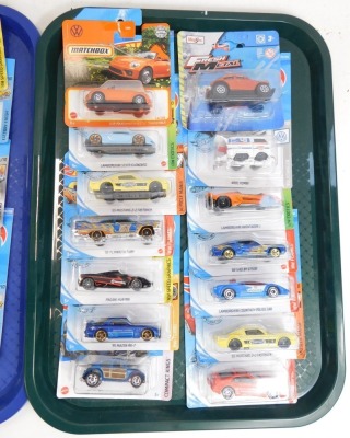 Matchbox, Hot Wheels and Maisto diecast vehicles, all in blister packs. (3 trays) - 4
