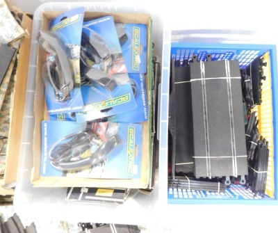 Scalextric track straights and curves, some boxed, together with controllers in blister packs. (5 boxes) - 3