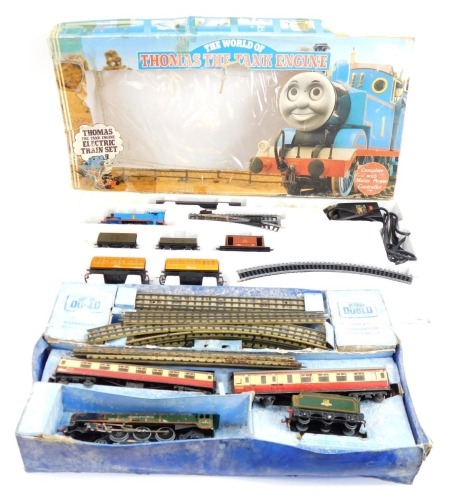 A Hornby OO gauge Thomas The Tank Engine electric train set, together with a further Hornby OO gauge train set containing a locomotive Duchess Of Montrose, both boxed. (2, AF)