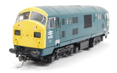 A Dapol OO gauge Class 22 locomotive, D6328, BR blue, split head code box full yellow ends. - 3