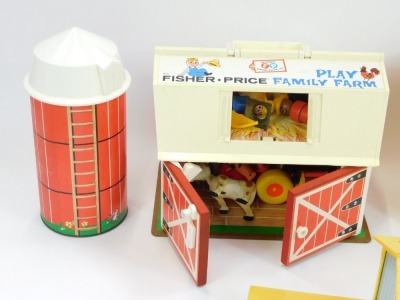 A Fisher Price Toys Play Family House, a Fisher Price Play Family Farm, and a Fisher Price Play Family Children's Hospital, boxed. (3) - 2