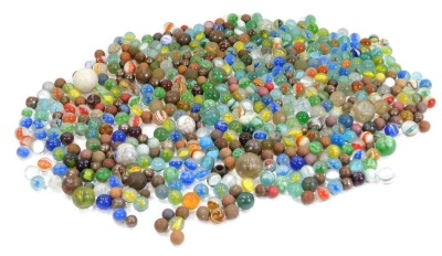 A group of marbles. (a quantity)