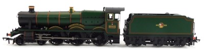 A Bachmann Branchline OO gauge modified Hall Class locomotive, Switherland Hall, BR green late crest, 4-6-0, 6988, 31-780.