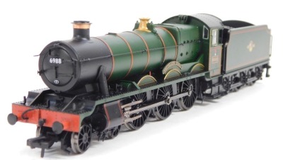 A Bachmann Branchline OO gauge modified Hall Class locomotive, Switherland Hall, BR green late crest, 4-6-0, 6988, 31-780. - 2