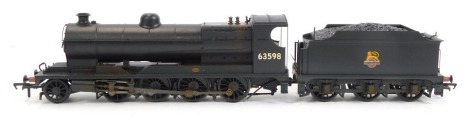 A Bachmann Branchline OO gauge Robinson 04 locomotive, BR black, early emblem, 2-8-0, 63598, 31-004. (weathered)