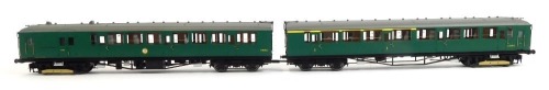 A Hornby OO gauge EMU, British Railways 2-Bil 2019, BR (SR) green, R3257.