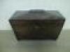 A 19th C mahogany sarcophagus Tea Caddy