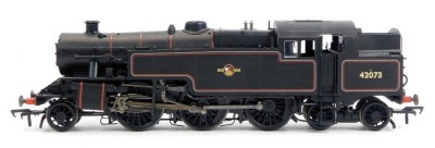 A Bachmann Branchline OO gauge Fairburn tank locomotive, 42073, BR lined black, 2-6-4, 32-877.