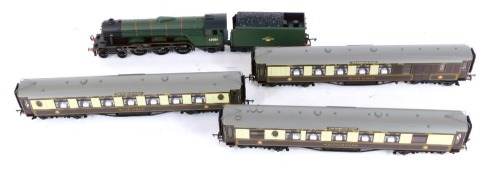 A Hornby OO gauge limited edition The Queen of Scots Train Pack, including BR 4-6-2 Blink Bonnie Class A3 locomotive, Pullman 2nd Class Parlour car, Pullman 2nd Class brake car, and Pullman 1st kitchen car, R2365M.