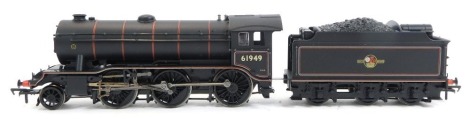 A Bachmann Branchline OO gauge Class K3 locomotive, 61949, BR lined black late crest, 2-6-0, with stepped tender, 32-277.