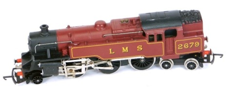 A G R Wrenn Limited OO gauge LMS Fairburn Class 4P locomotive, LMS crimson, 2-6-4T, 2679, unboxed.