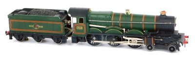 A Hornby OO gauge Castle Class locomotive Bristol Castle, 7013, BR lined green, 2-6-0, in replacement box.