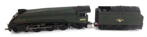 A Hornby OO gauge Class A4 locomotive Mallard, 60022, BR lined green, 4-6-2, R2784X decoder fitted.