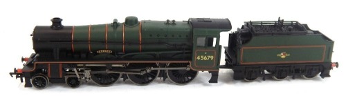 A Bachmann Branchline OO gauge Stanier Jubilee Class locomotive Armada, 45679, BR lined green, 4-6-0, in associated box.