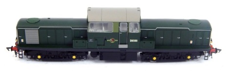 A Heljan OO gauge Class 17 diesel locomotive, D8568, BR green with small yellow panels, 17001.