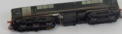 A Heljan OO gauge Class 28 diesel locomotive, D5718, BR green with small yellow ends, 28031. - 2